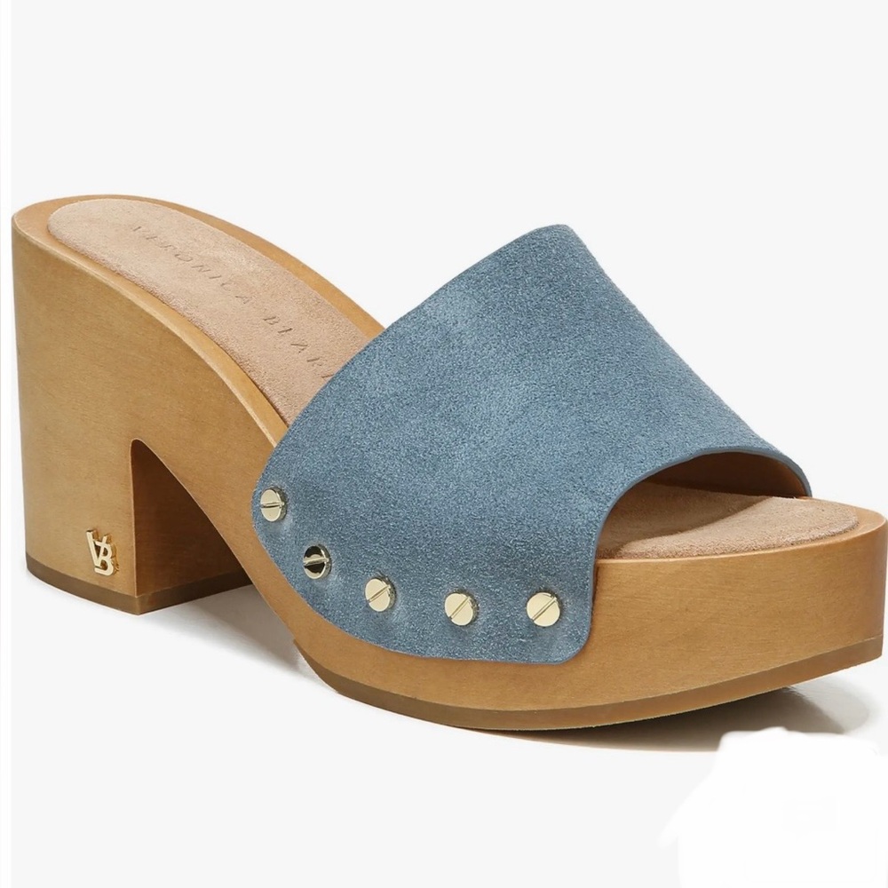 NIB Veronica Beard Blue Women's Slide Sandals